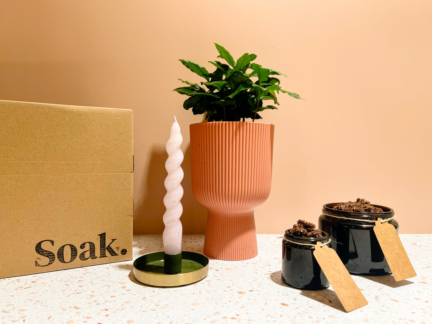 Make Your Own Recycled Coffee Scrub - Adult Craft Kits - Craft Kit Subscription Box