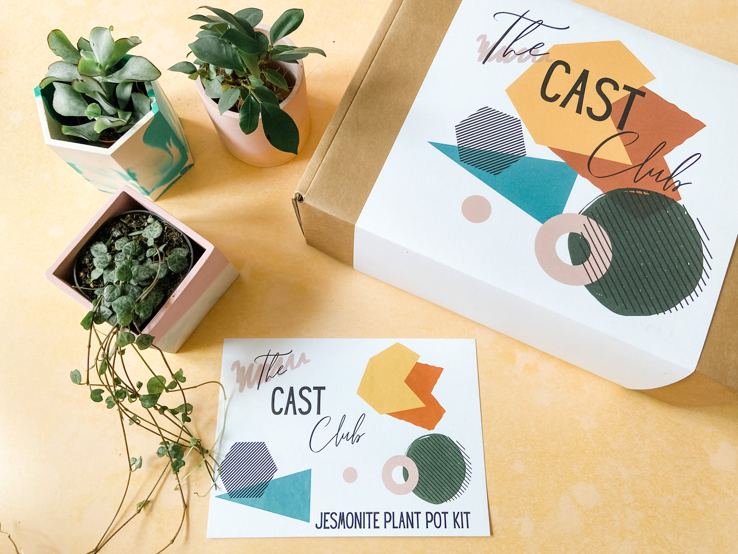 jesmonite plant pot Terrazzo Plant Pot Kit
