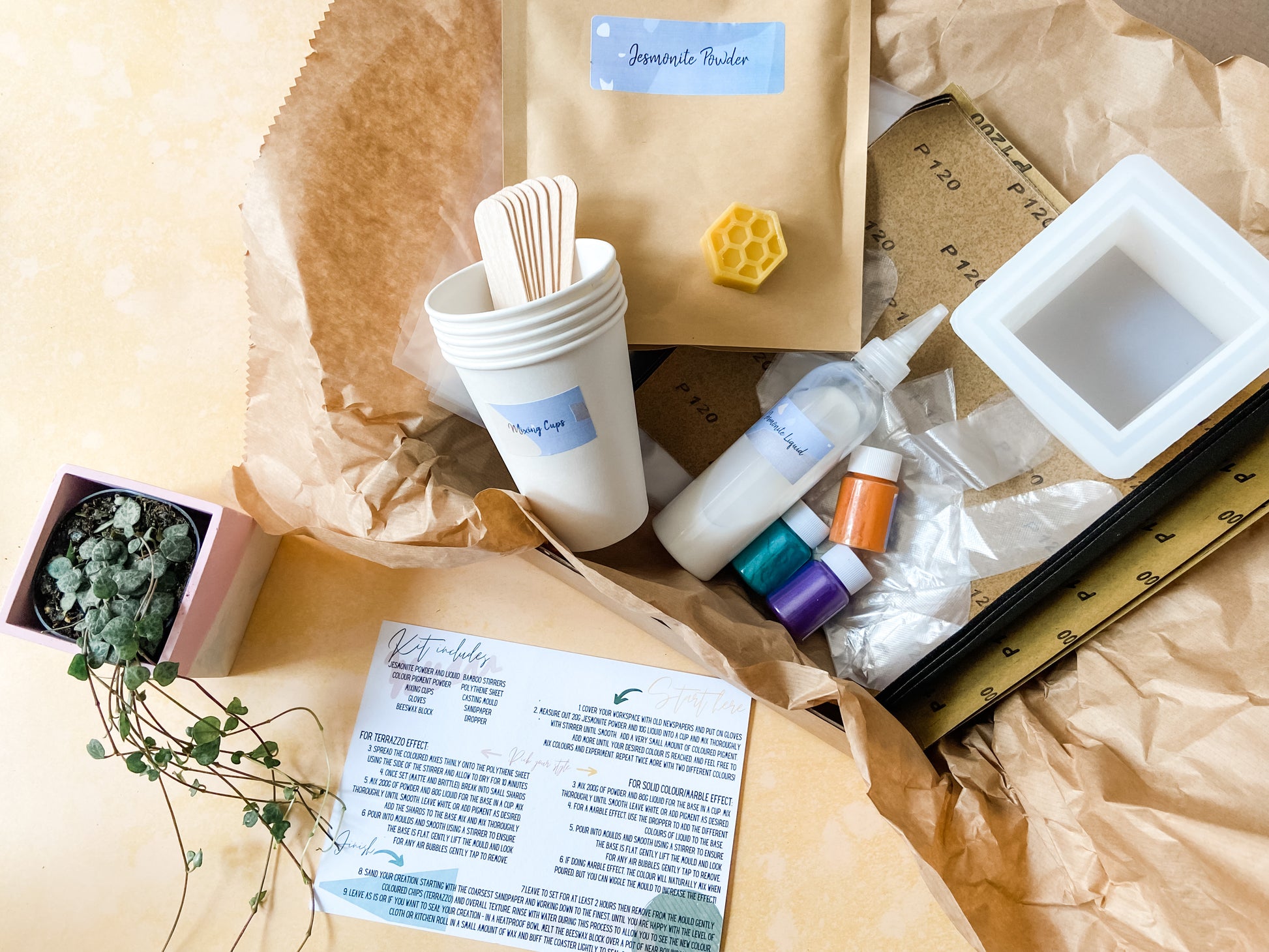 plant pot making kit Terrazzo Plant Pot Kit